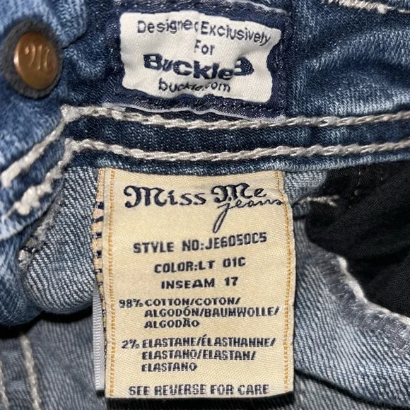 Miss Me Cut-Off 11” Denim Shorts, Size 29 - Picture 10 of 12